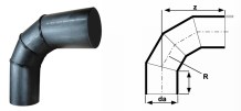 PE 100 90° Elbow (Confection)