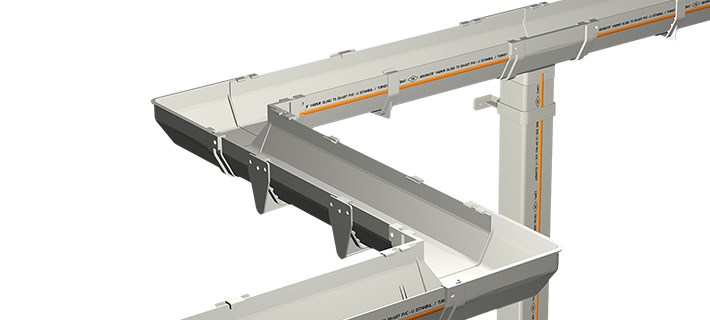 Decorative Rain Gutter and Fittings